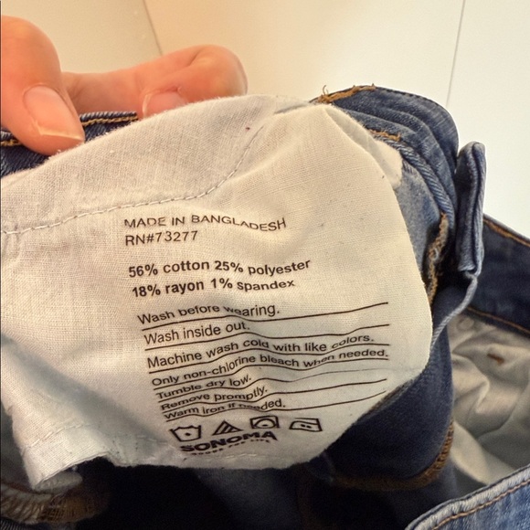 EUC Sonoma Women's Classic Blue Boot Cut Jeans Size 12Long - Picture 5 of 5